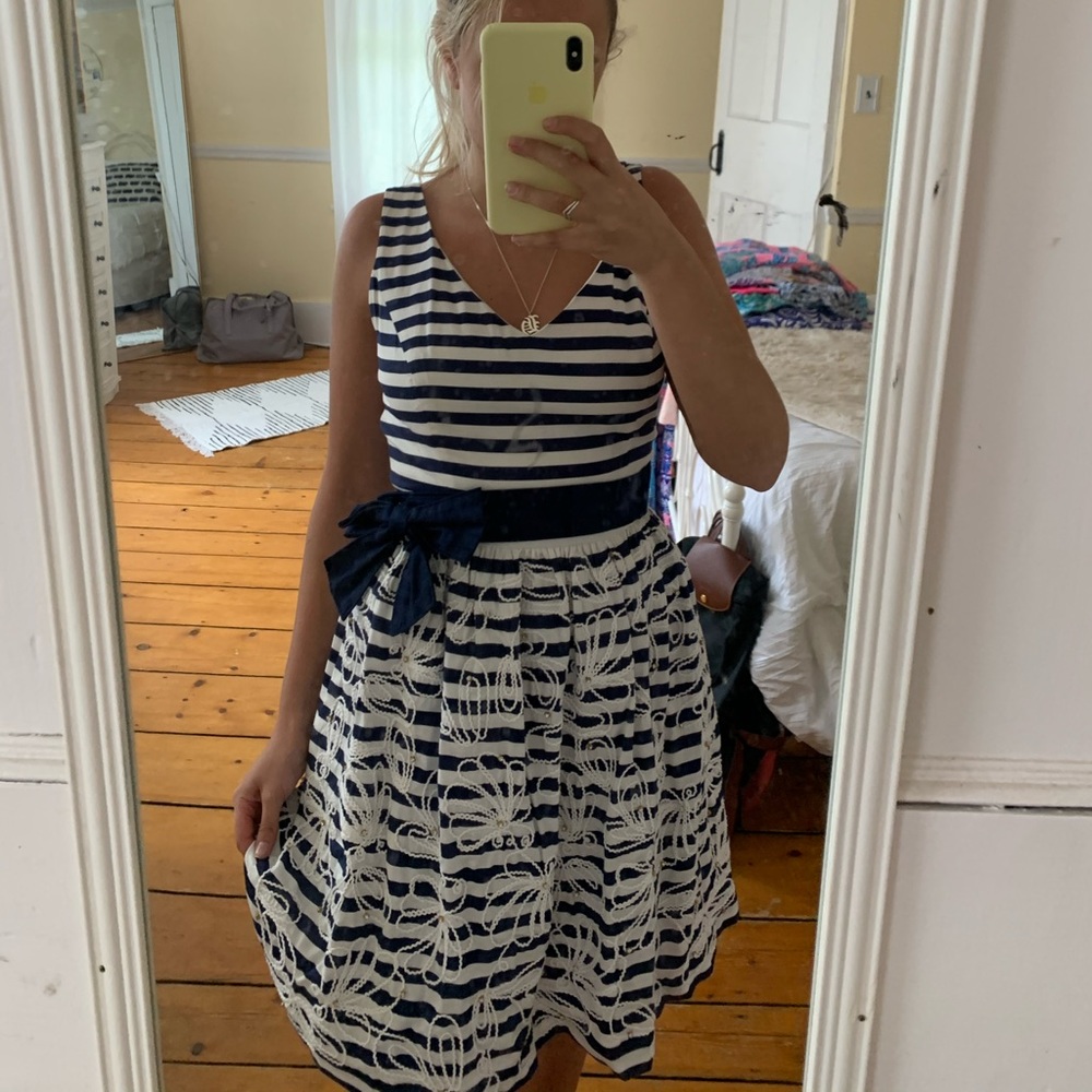 Lilly Pulitzer Navy Striped Dress